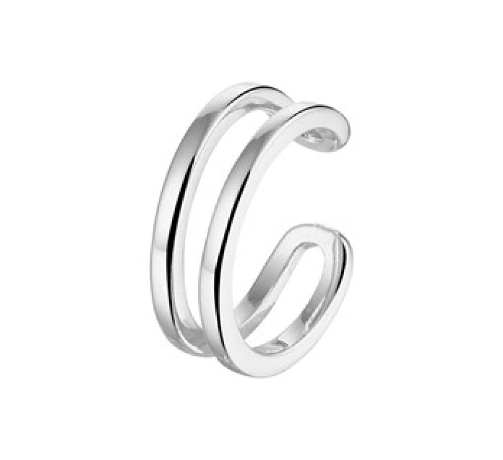 twee-ringetjes-zilveren-earcuff-gerhodineerd