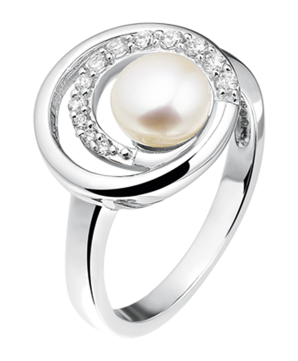 zilveren-parelring-met-asymmetrische-zirkonia-omlijsting