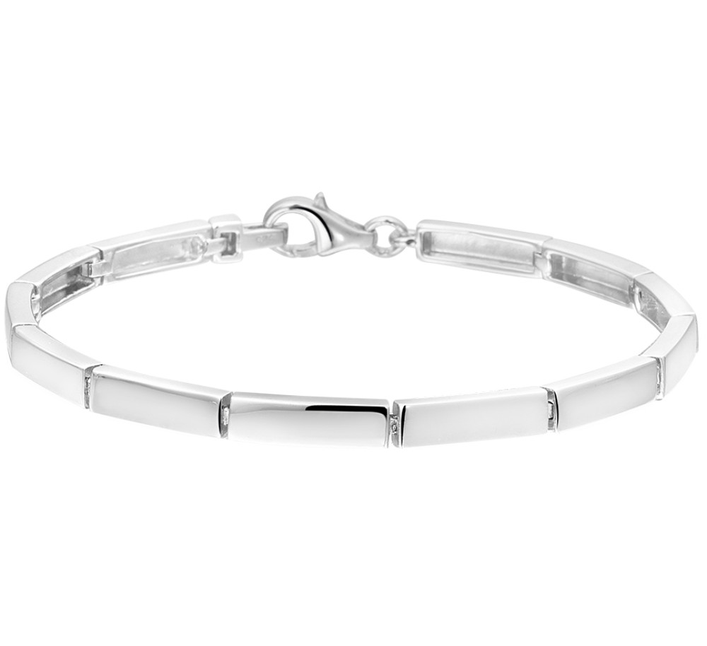 zilveren-schakelarmband-met-rechthoekige-gepolijste-schakels