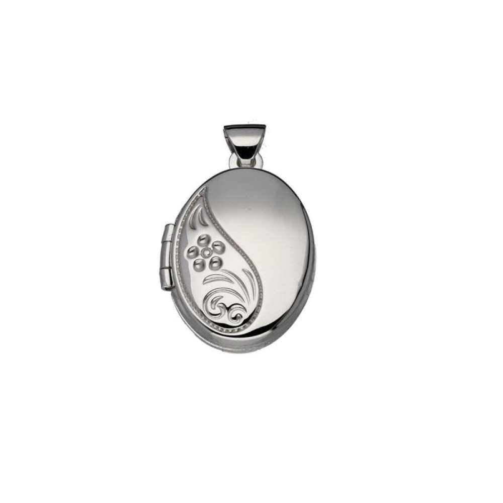 glow-145-0093-00-medaillon-925-zilver-ovaal-decoratief-patroon-glanzend-14-mm-breed