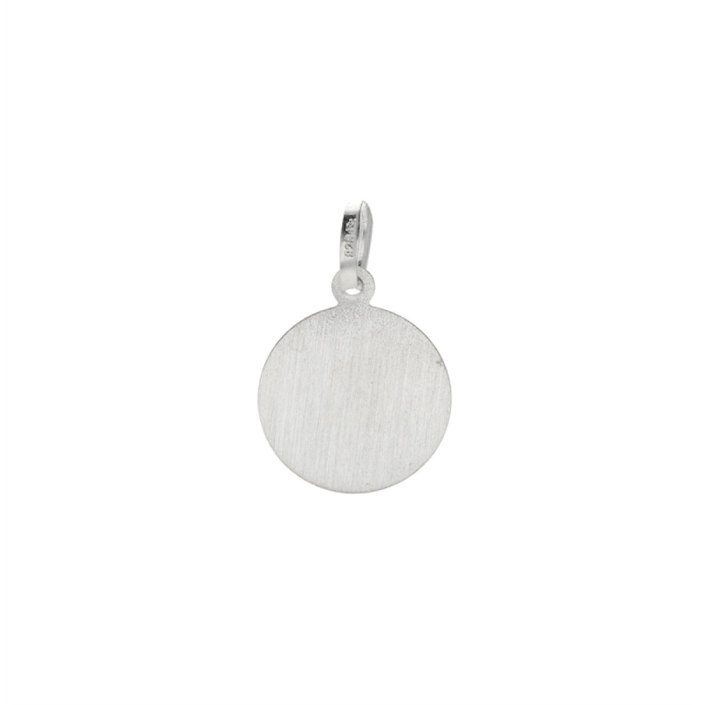 glow-147-0018-12-hanger-zilveren-ronde-medaillon-met-matte-maria-afbeelding-12-mm-diameter