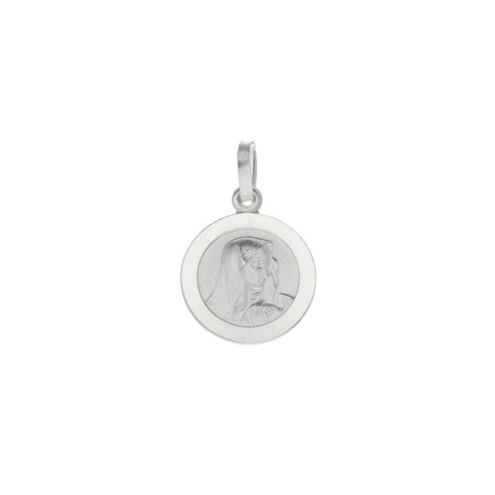 glow-147-0018-12-hanger-zilveren-ronde-medaillon-met-matte-maria-afbeelding-12-mm-diameter