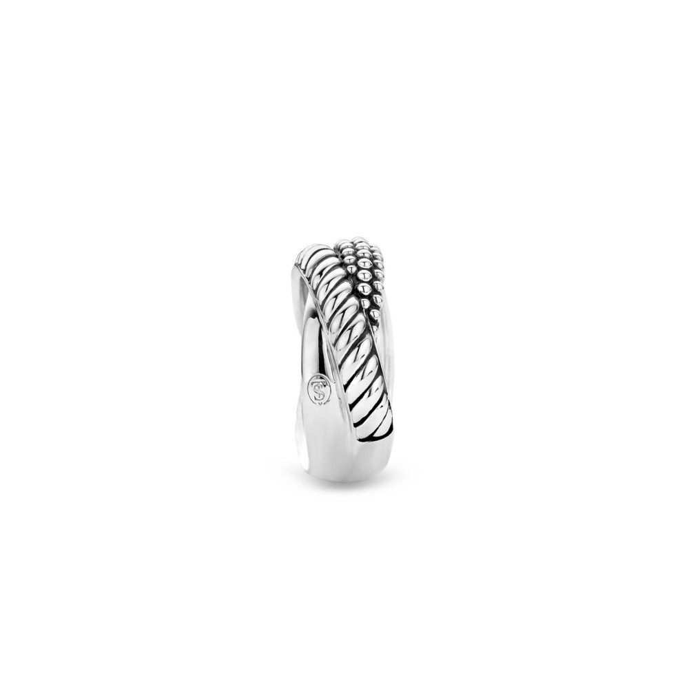 ti-sento-milano-1973sb-zilveren-fantasie-ring-met-gedraaide-band-en-bolletjespatroon