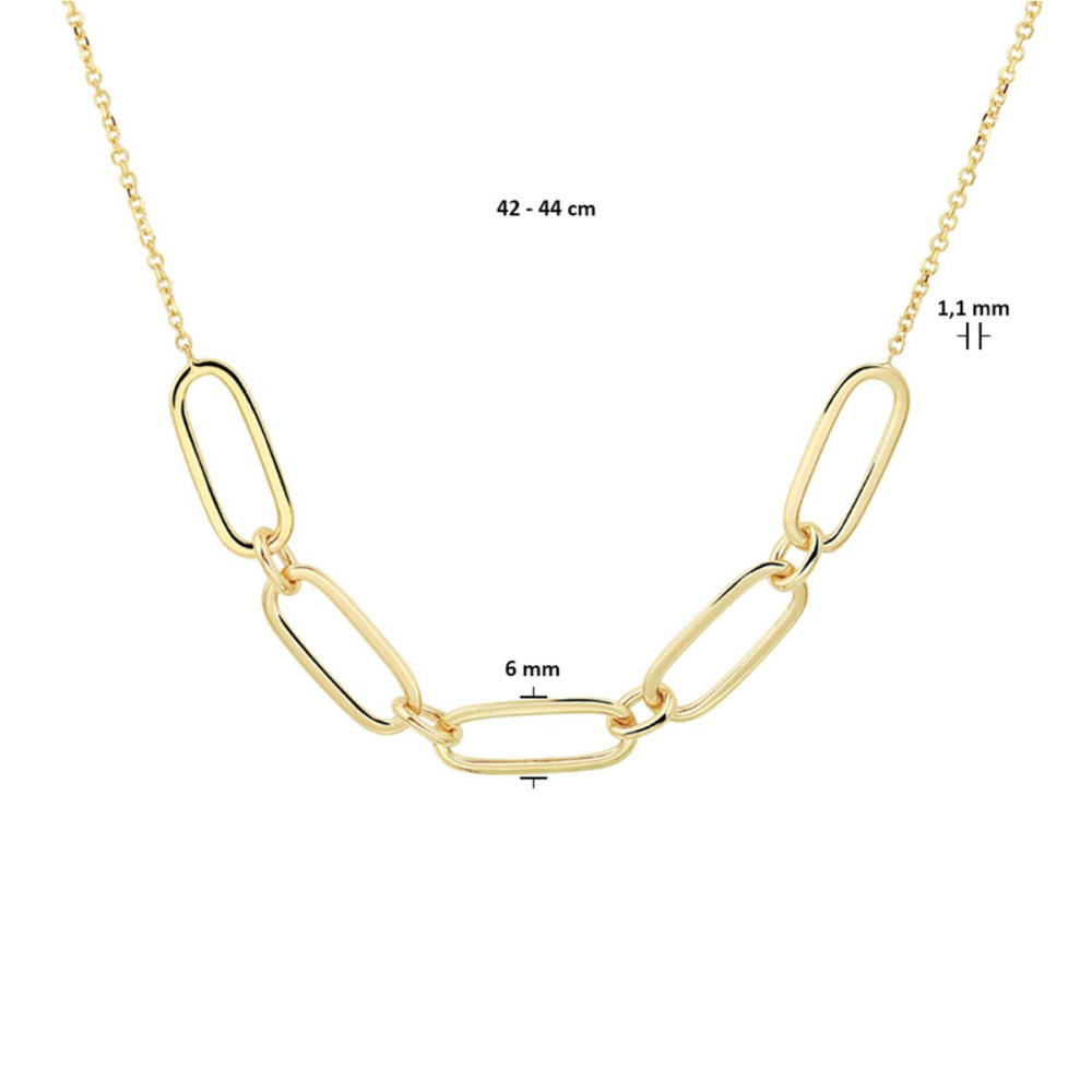 paperclip-6-mm-schakelketting-goud-kettingen-zonder-hanger-lengte-verstelbaar-42-44-cm