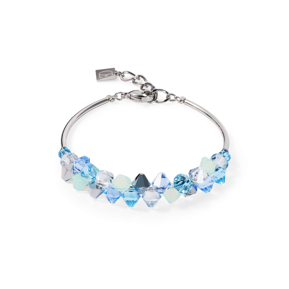 coeur-de-lion-2038-30-0737-armband-dancing-crystals-zilverkleurig-en-blauw-lengte-17-5-20-5-cm