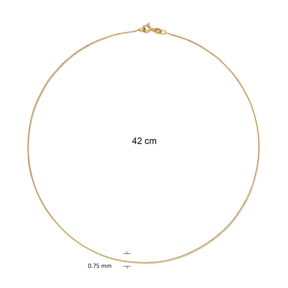 glow-201-2542-1-3-schakelketting-anker-gouden-0-8-mm-breedte-lengte-42-cm