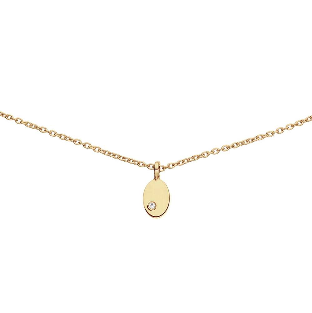 glow-202-0009-45-ketting-met-hanger-14-karaat-goud-ovaal-zirkonia-3-mm-breed-x-8-mm-hoog-lengte-42-5-45-cm