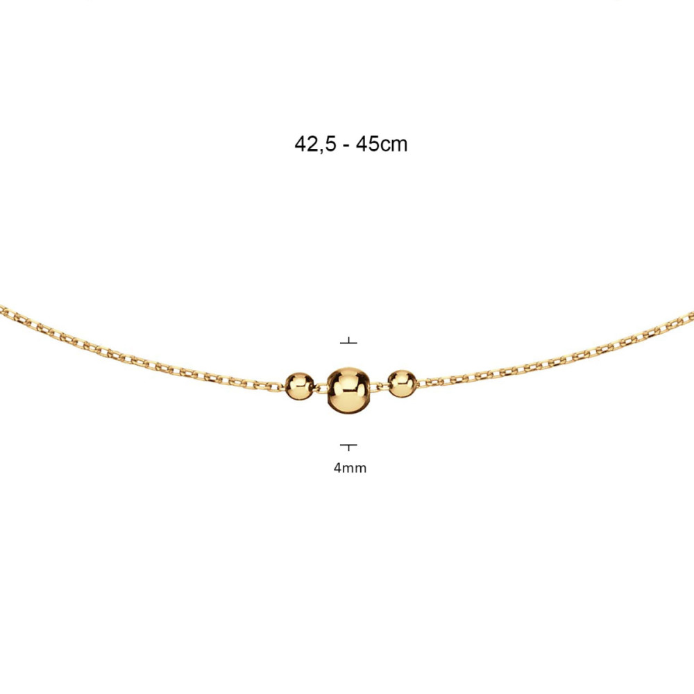 glow-202-0026-45-ketting-met-hanger-14-karaat-goud-bolletjes-4-mm-diameter-lengte-42-5-45-cm