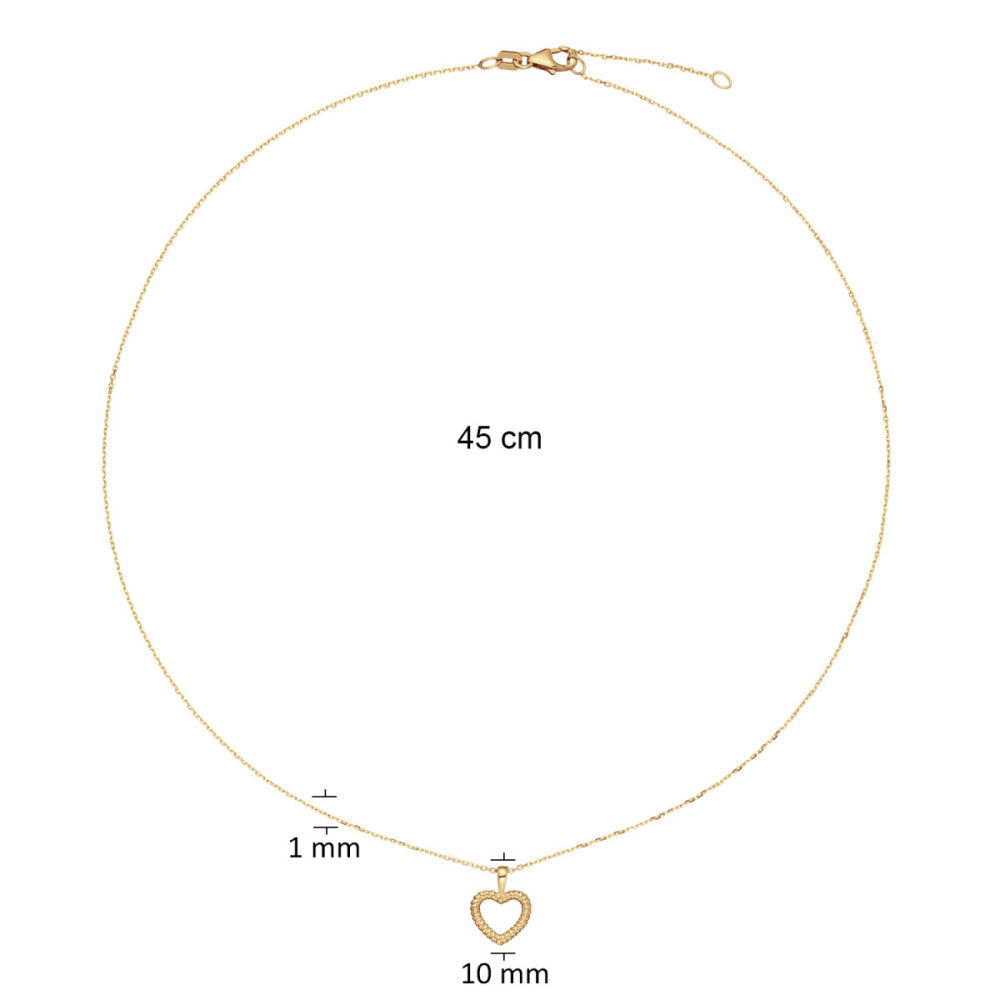 glow-202-0798-45-ketting-met-hanger-14-karaat-goud-hartje-1-mm-breedte-lengte-45-cm