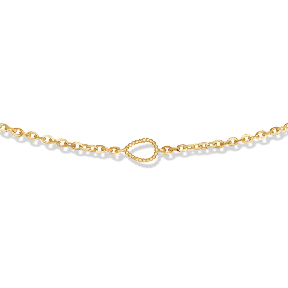 glow-202-0940-45-schakelketting-14-karaat-goud-ankerschakel-met-bolletjes-lengte-45-cm