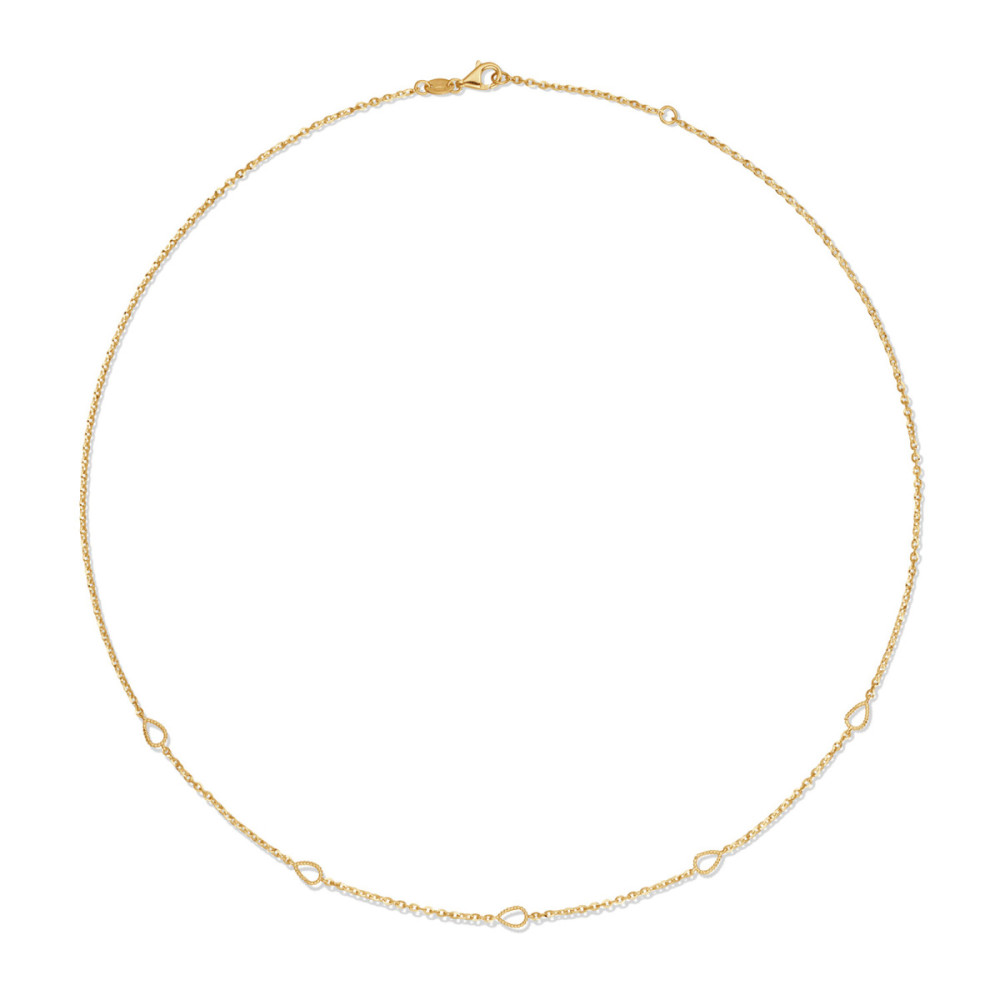 glow-202-0940-45-schakelketting-14-karaat-goud-ankerschakel-met-bolletjes-lengte-45-cm