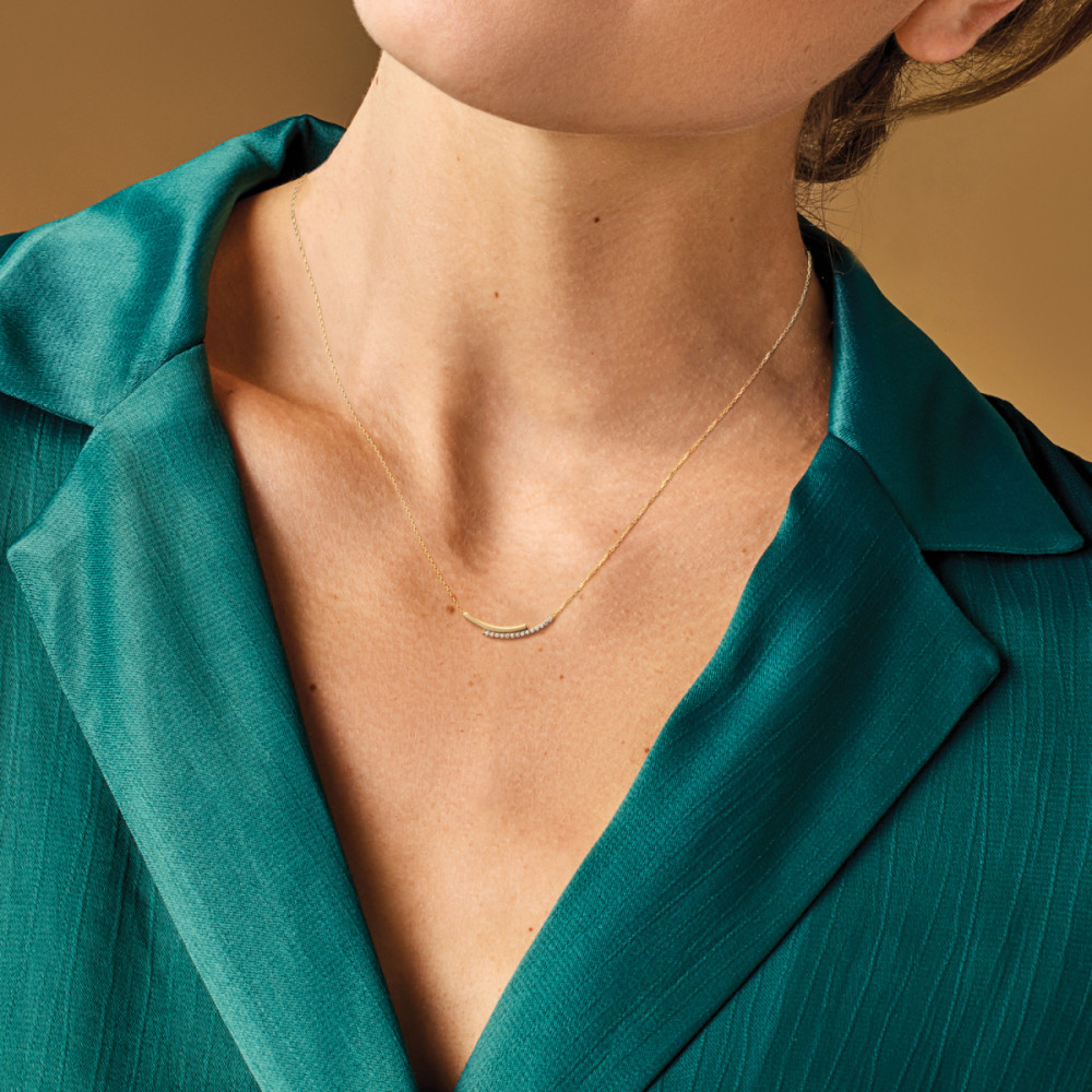 glow-202-1614-45-ketting-met-hanger-14-karaat-goud-anker-met-zirkonia-25-mm-breed-lengte-42-5-45-cm