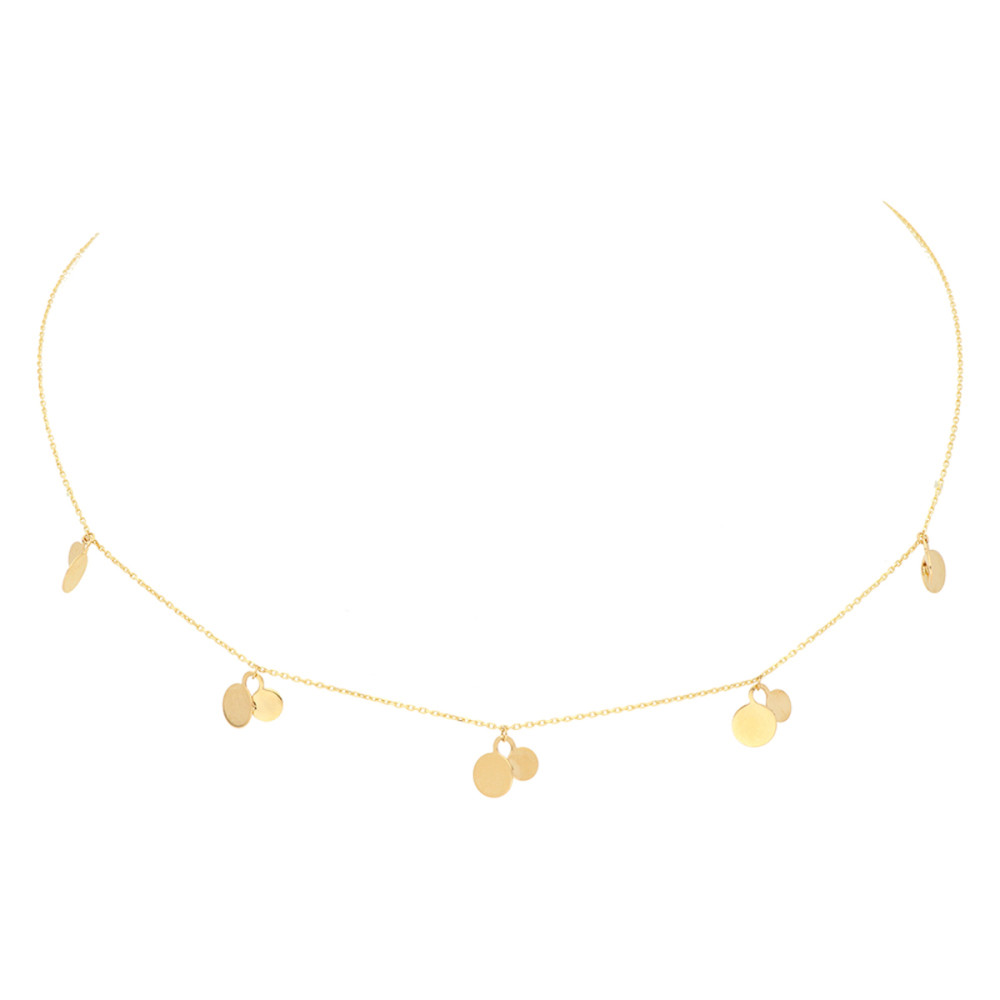glow-202-2126-45-ketting-met-hanger-14-karaat-goud-ronde-hangers-lengte-45-cm