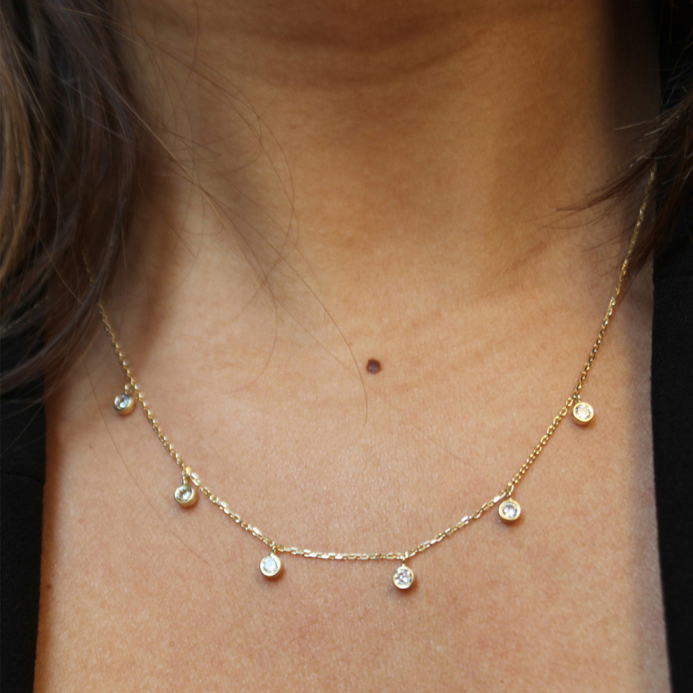 glow-202-2129-45-ketting-met-hanger-goud-zirkonia-rond-4-mm-diameter-lengte-45-cm