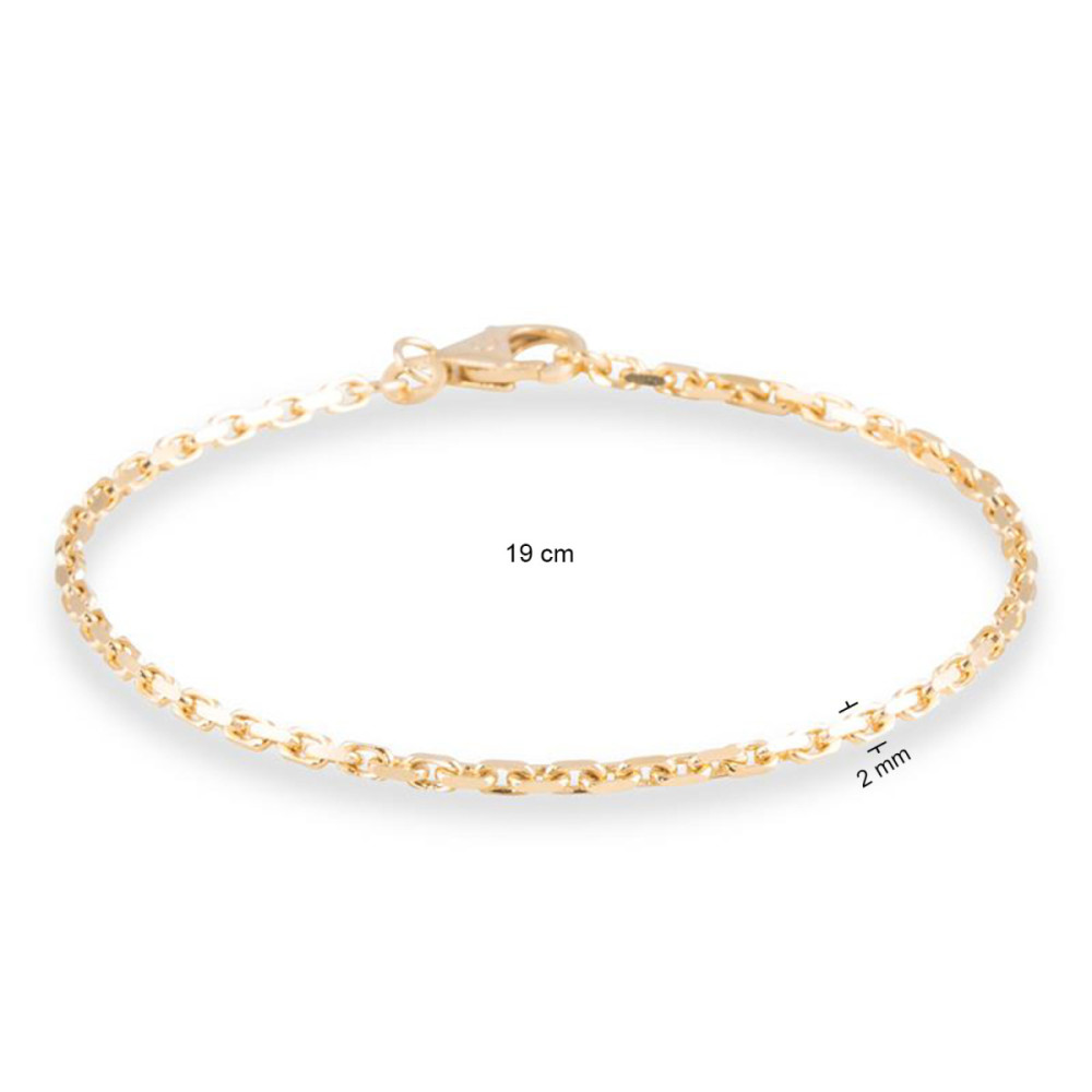 glow-204-2006-19-schakelarmband-goud-glanzend-anker-2-mm-breedte-lengte-19-cm