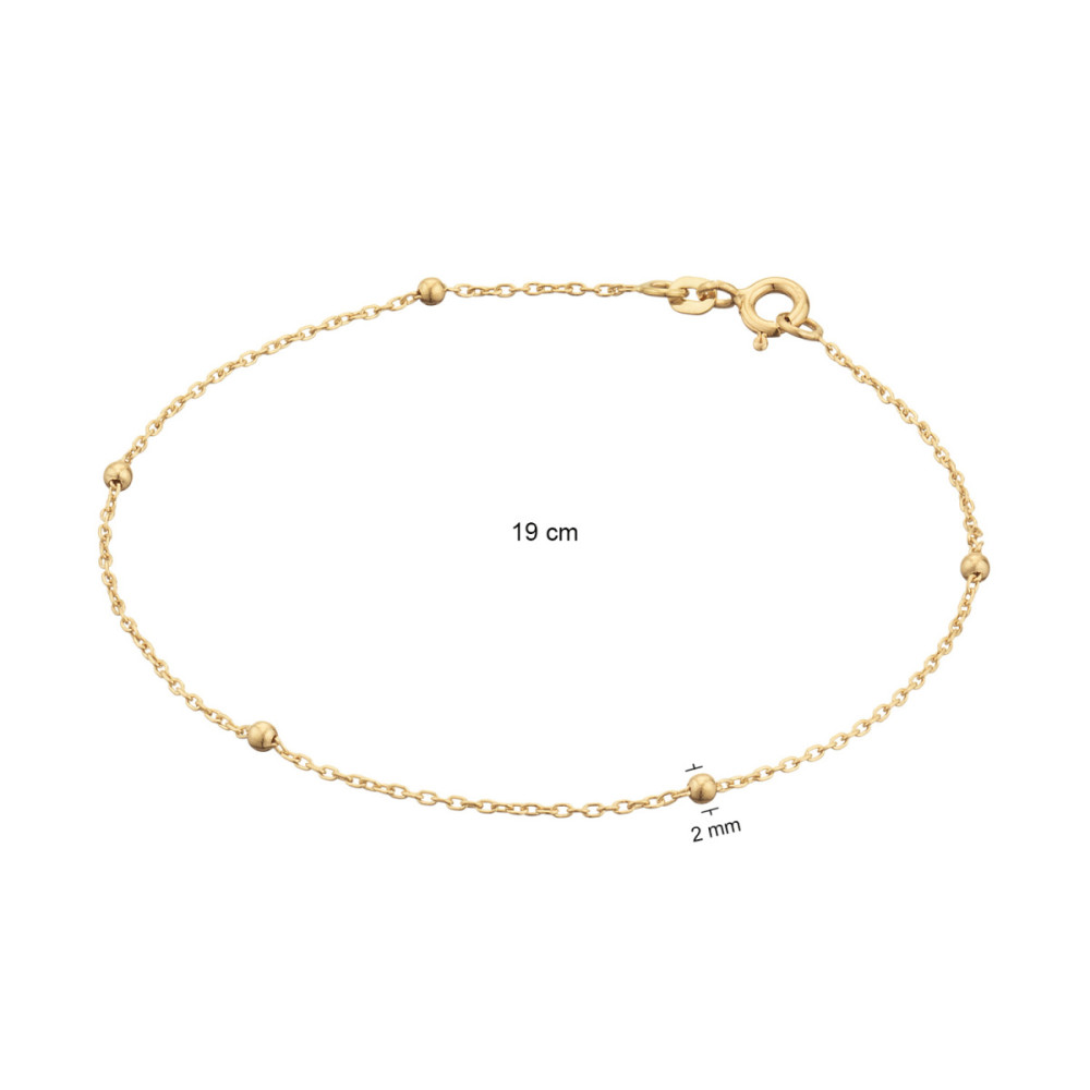 glow-204-2186-19-schakelarmband-glanzend-goud-rond-bolletjes-2-mm-breedte-lengte-19-cm