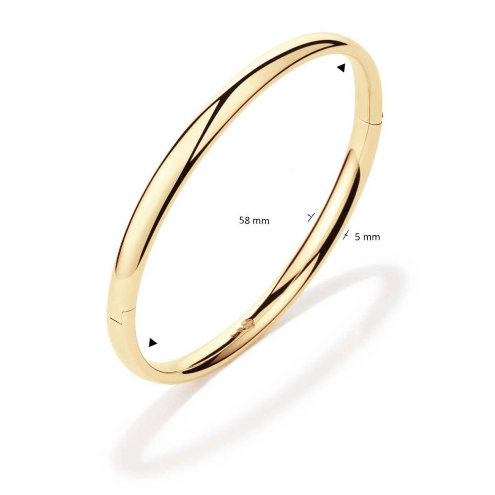 glow-204-2465-58-bangle-massief-gouden-glanzend-5-mm-breedte-diameter-58-mm