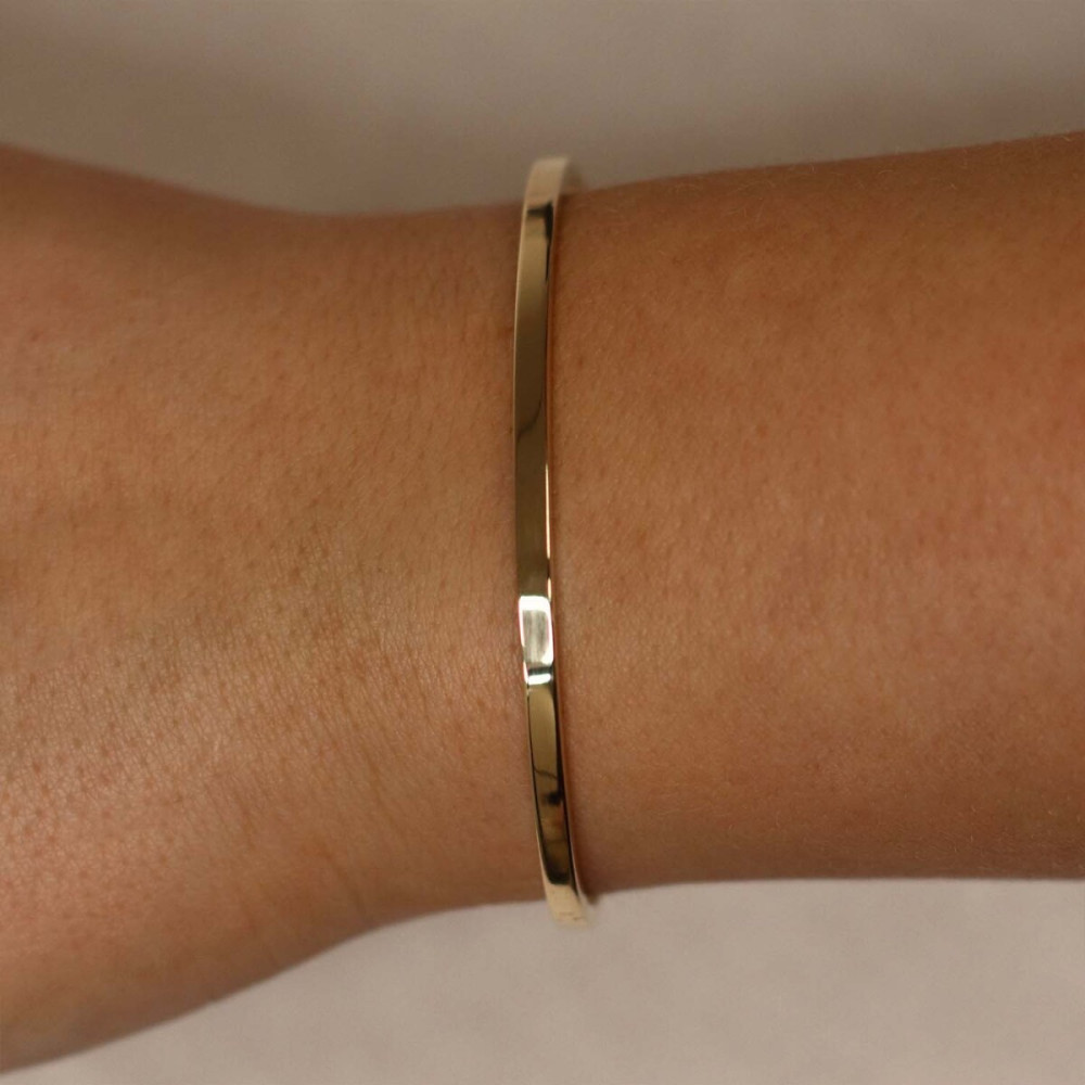 glow-204-2563-60-bangle-massief-goud-met-zilveren-kern-glanzend-3-mm-breedte-diameter-60-mm