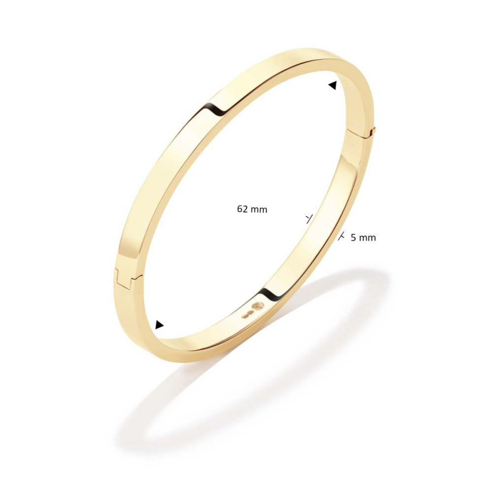 glow-204-2565-62-bangle-massief-gouden-met-zilveren-kern-glanzend-5-mm-breedte-diameter-62-mm