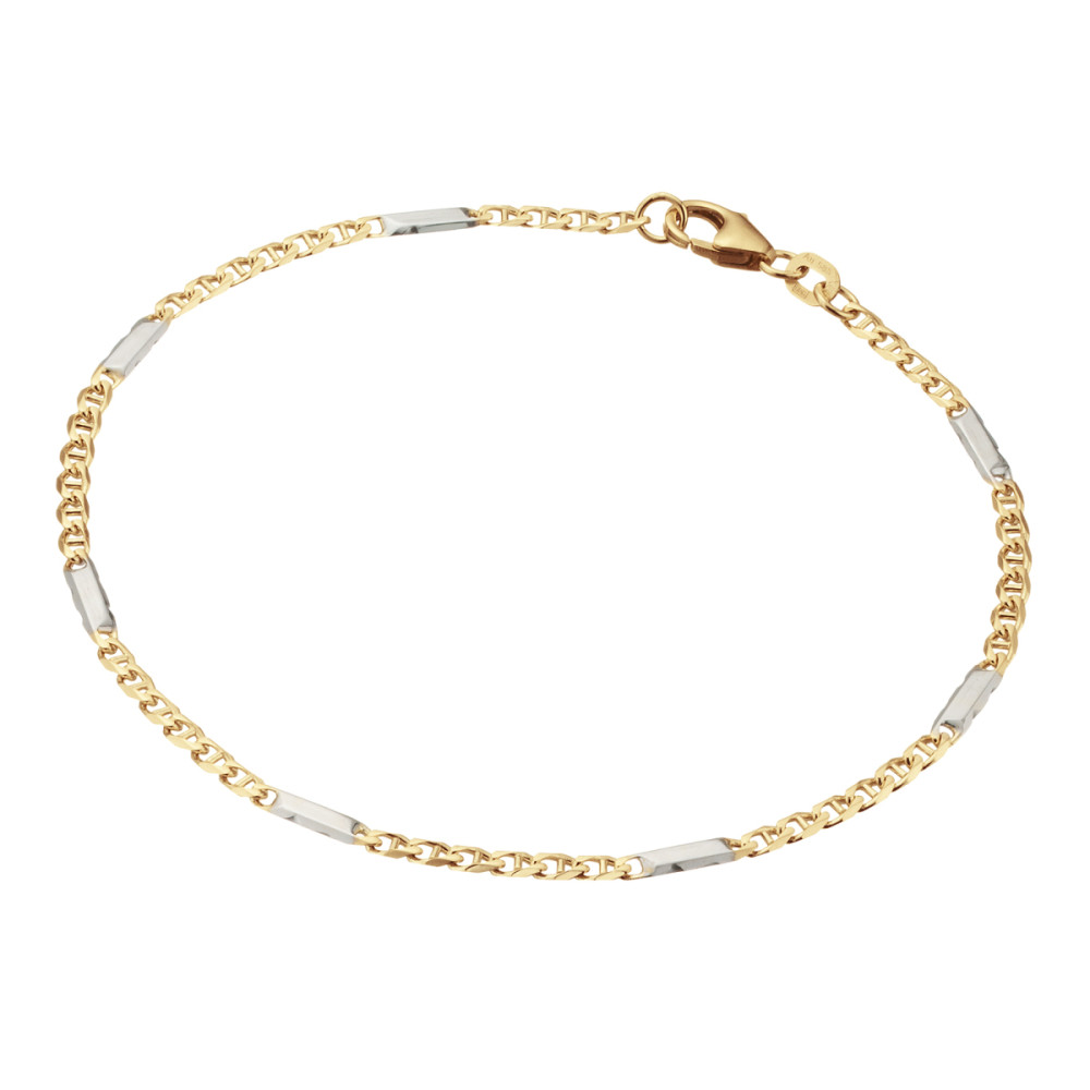 glow-204-5001-19-schakelarmband-bicolor-glanzend-met-valkenoog-2-mm-breedte-lengte-19-cm