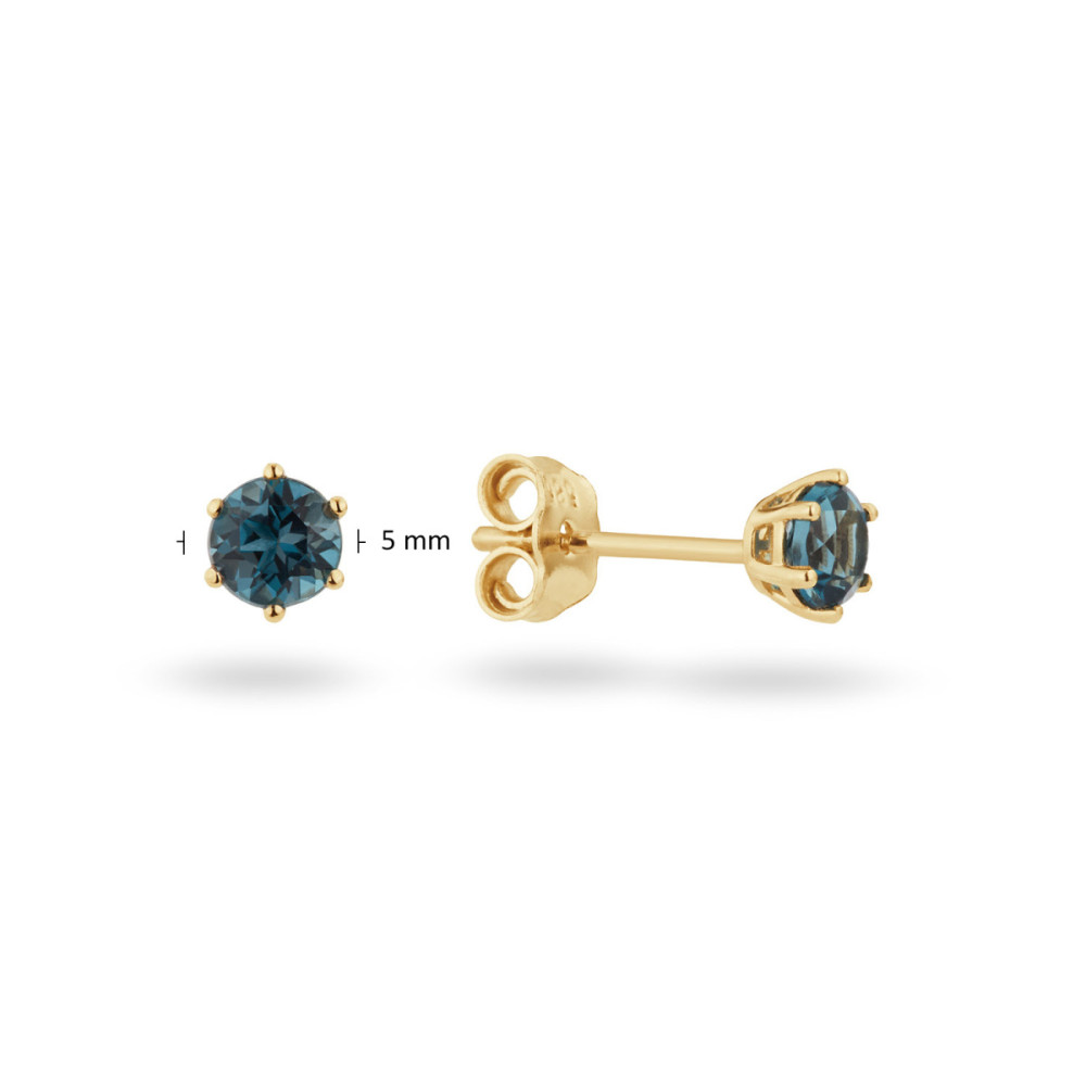 glow-206-0241-00-ronde-oorknopjes-14-karaat-goud-blauwe-topaas-5-mm-diameter