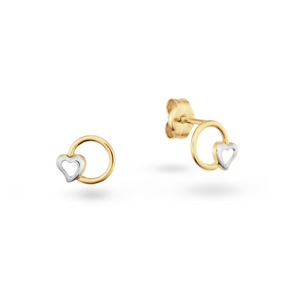 glow-206018100-oorstekers-bicolor-glanzend-hart-en-cirkel-6-mm-diameter