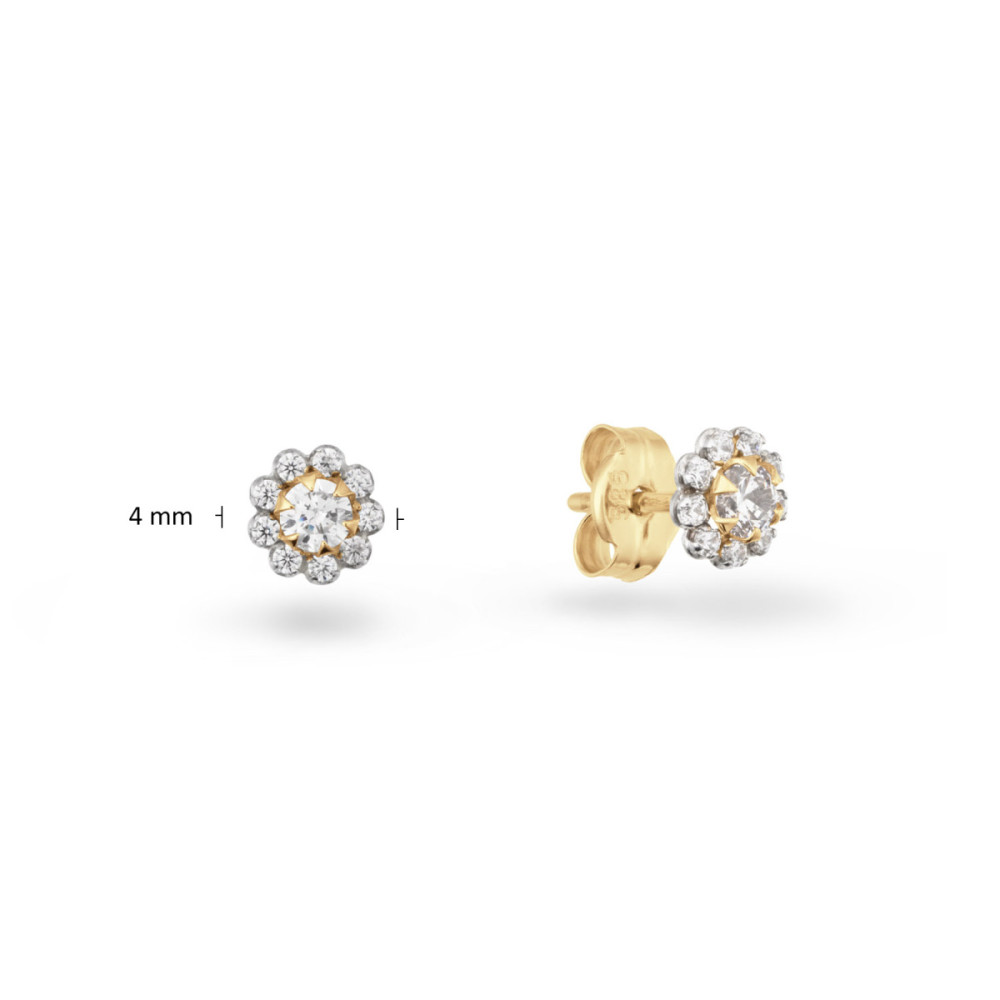 glow-206018700-oorstekers-goud-bloemvormige-transparante-zirkonia-4-mm-diameter