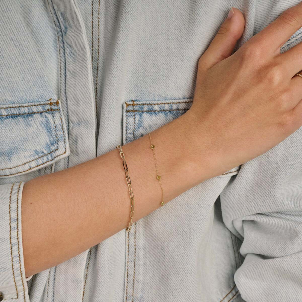 blush-2191ygo-schakelarmband-paperclip-14-karaat-goud-3-2-mm-breedte-lengte-18-5-cm