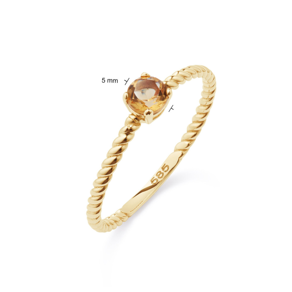 glow-214-0243-solitair-ring-14-karaat-goud-oranje-citrien-gedraaid-5-mm-breedte