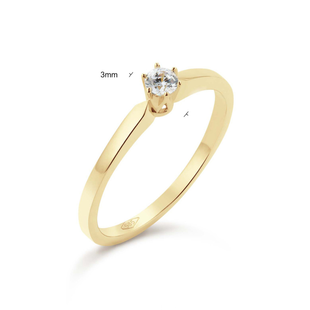 glow-214-1035-14-karaat-gouden-solitair-ring-met-zirkonia-3-mm-breed