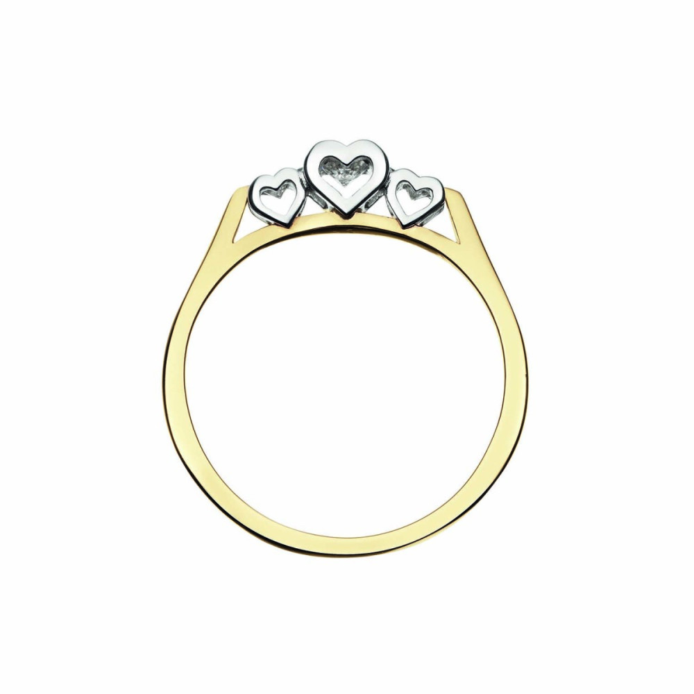glow-214-5114-14-karaat-bicolor-trilogy-ring-met-diamant-0-19-crt-3-mm-breed