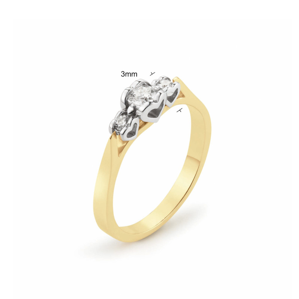 glow-214-5114-14-karaat-bicolor-trilogy-ring-met-diamant-0-19-crt-3-mm-breed