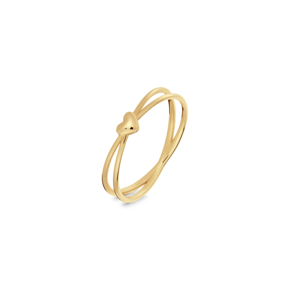 glow-2142032-crossover-ring-hartje-14-karaat-goud-glanzend-4-mm-breedte