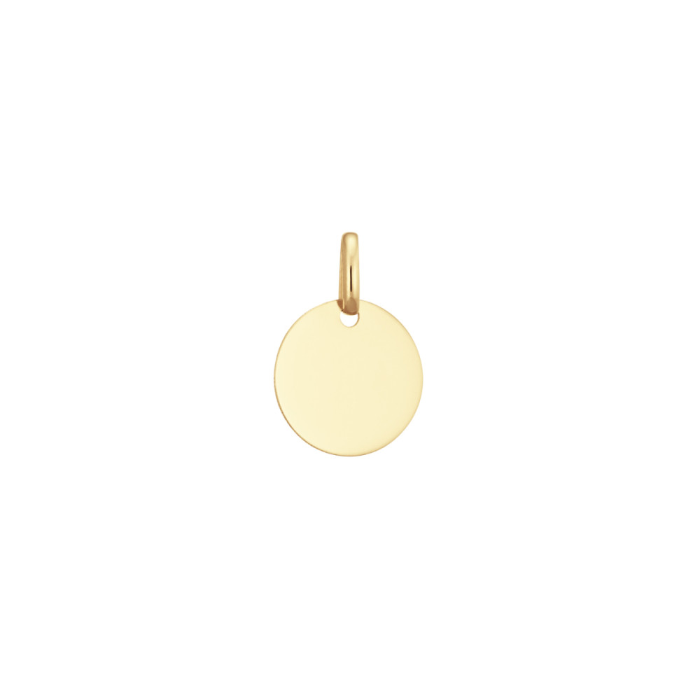 glow-242-0040-12-graveerhanger-dames-goud-rond-glanzend-personaliseerbaar-met-letter-of-datum-16-mm-hoogte