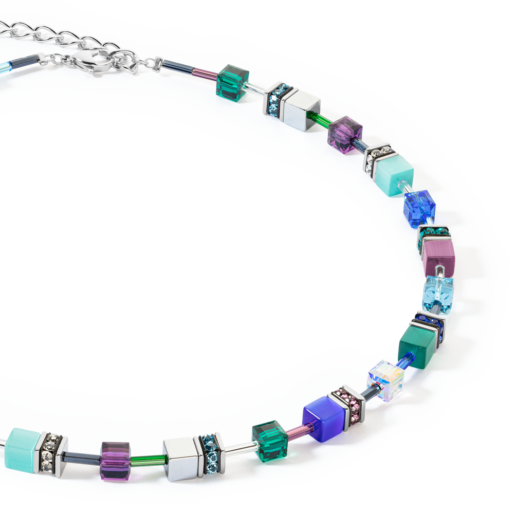 coeur-de-lion-geocube-2838-10-0608-ketting-met-hematiet-kristal-en-synthetische-steen