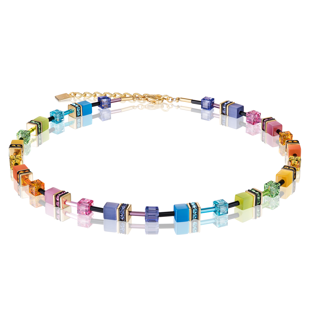 coeur-de-lion-geocube-2838-10-1573-kleurrijke-ketting-zonder-hanger-gold-plated-lengte-verstelbaar-42-47-cm