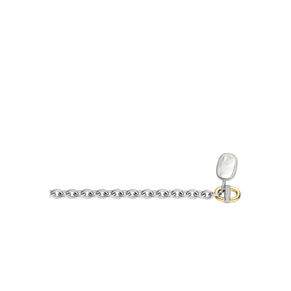 ti-sento-milano-2898mw-bicolor-schakelarmband-met-ovale-schakels-en-parelmoer-hanger