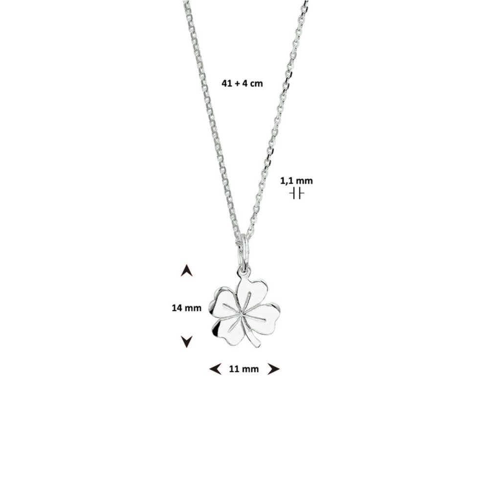 klavertje-vier-zilveren-collier-met-ankerschakel-1-1-mm-lengte-verstelbaar-41-45-cm
