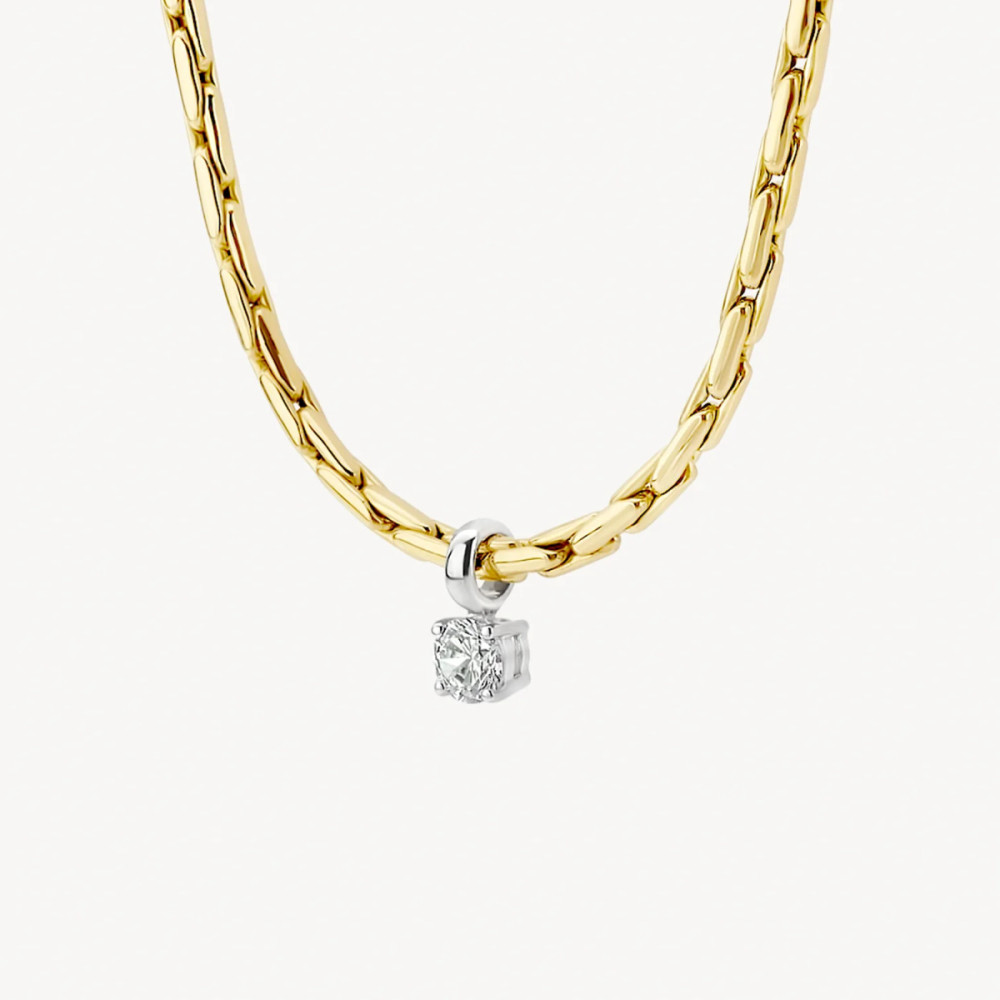 blush-3053bzi-ketting-met-hanger-bicolor-cardano-schakel-transparante-zirkonia-4-mm-lengte-42-cm