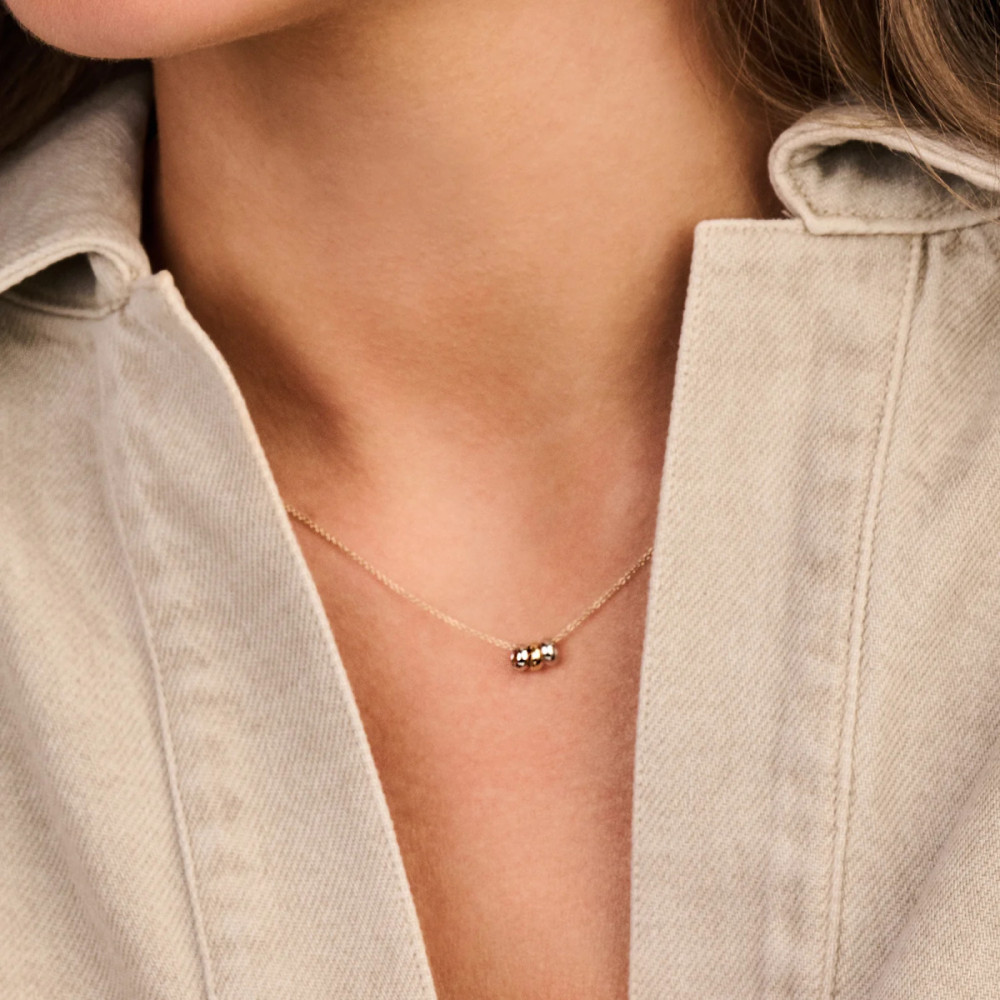 blush-3055bgo-ketting-met-hanger-bolletjes-bicolor-6-3-mm-breed-x-4-6-mm-hoog-lengte-42-cm