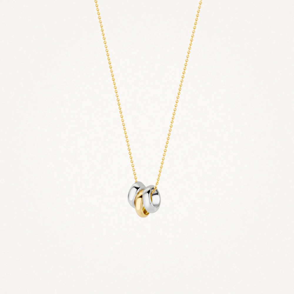 blush-3055bgo-ketting-met-hanger-bolletjes-bicolor-6-3-mm-breed-x-4-6-mm-hoog-lengte-42-cm