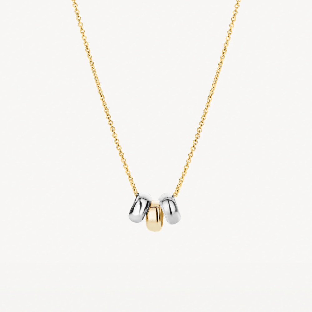 blush-3055bgo-ketting-met-hanger-bolletjes-bicolor-6-3-mm-breed-x-4-6-mm-hoog-lengte-42-cm