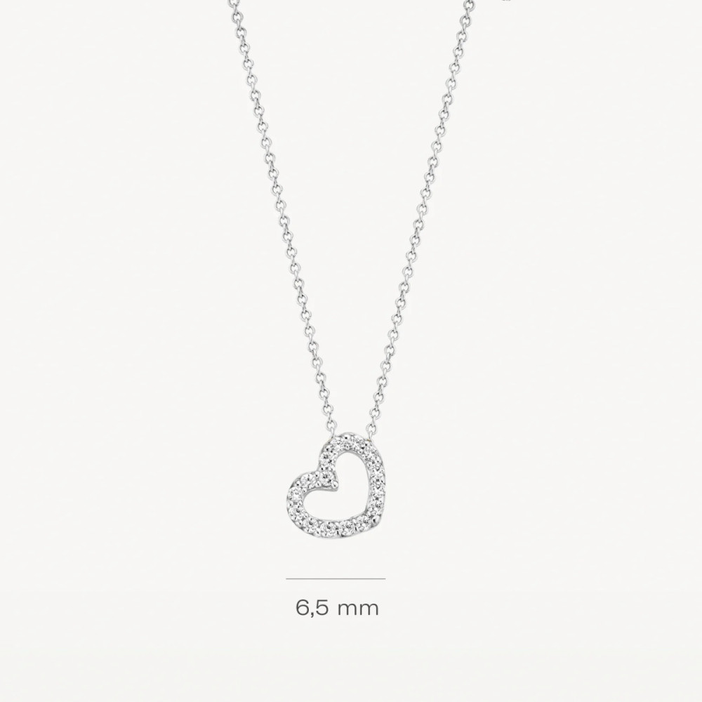 blush-3072wzi-ketting-witgoud-hart-zirkonia-hanger-6-5-mm-lengte-42-cm