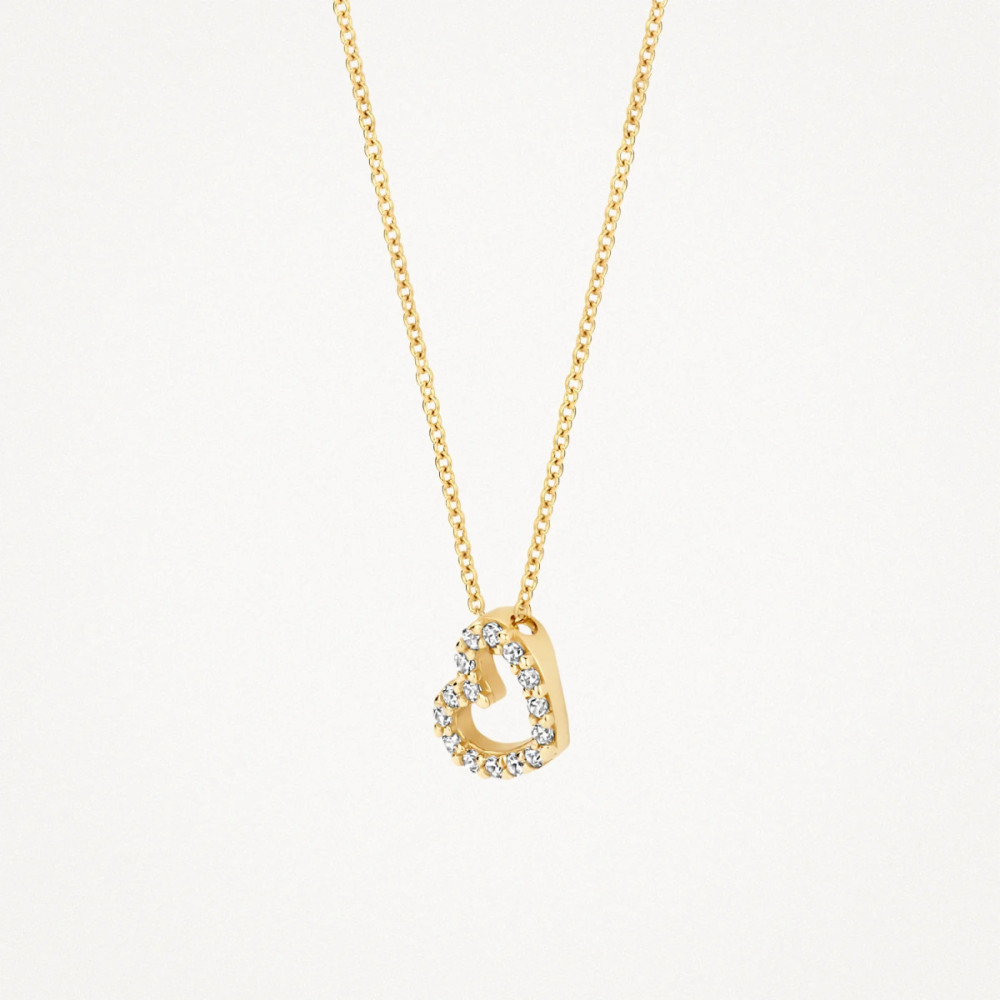 blush-3072yzi-ketting-hanger-hart-zirkonia-goud-7-mm-breed-x-7-5-mm-hoog-lengte-42-cm