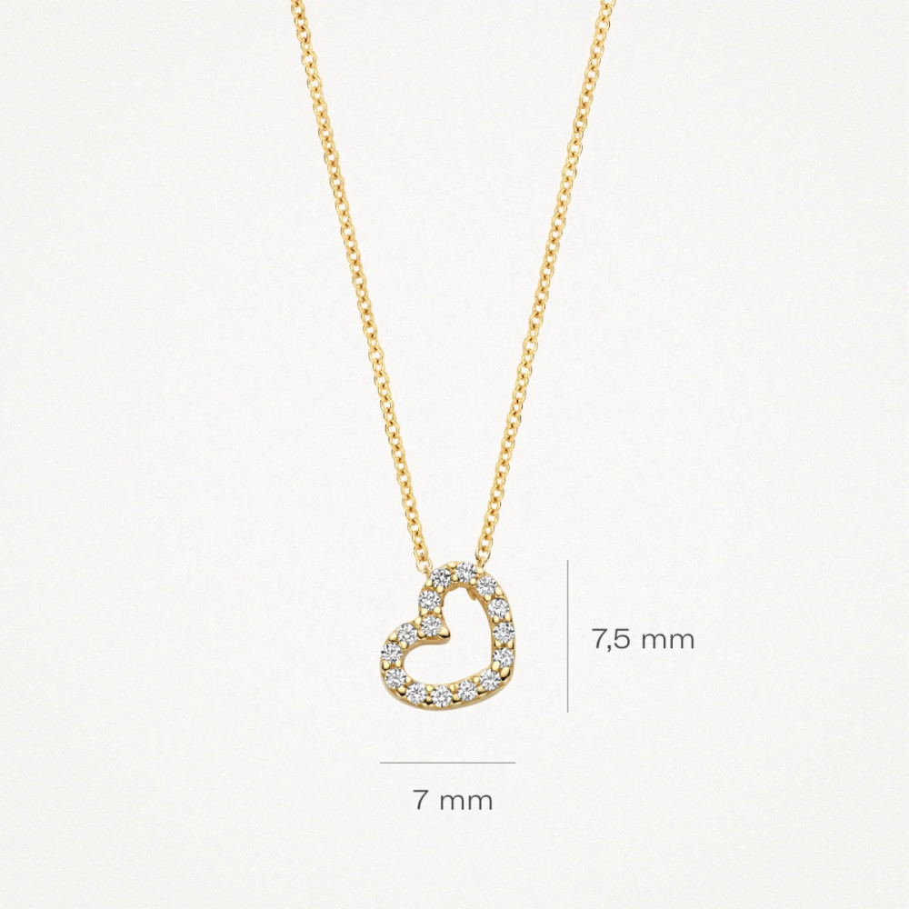 blush-3072yzi-ketting-hanger-hart-zirkonia-goud-7-mm-breed-x-7-5-mm-hoog-lengte-42-cm