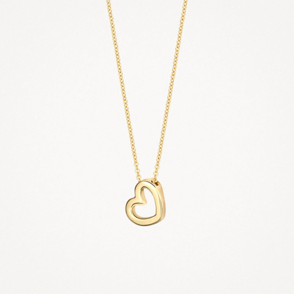 blush-3081ygo-ketting-14k-gouden-hart-hanger-8-mm-lengte-42-cm