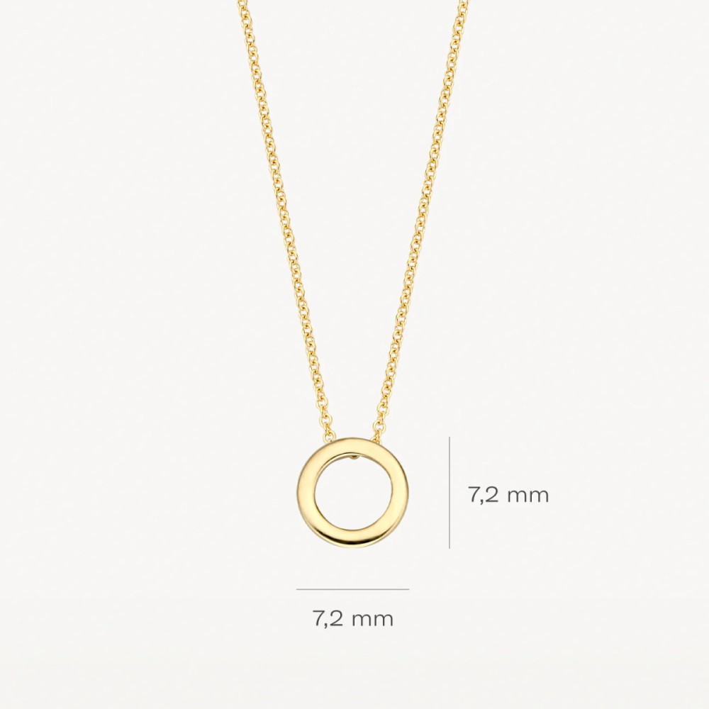 blush-3083ygo-ketting-14k-goud-ronde-hanger-7-2-mm-diameter-lengte-42-cm
