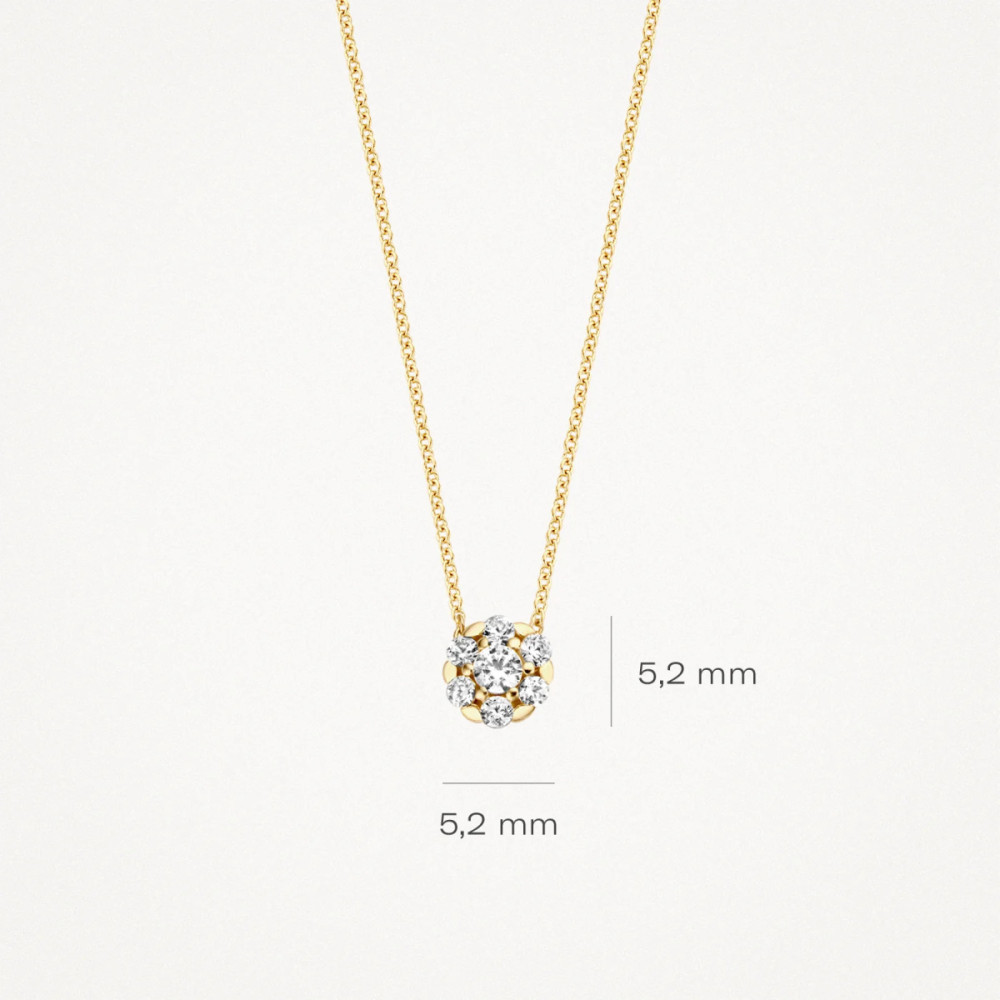 blush-3097yzi-gouden-ketting-met-hanger-ronde-zirkonia-5-2-mm-lengte-42-cm
