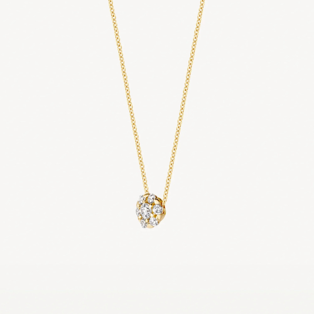 blush-3097yzi-gouden-ketting-met-hanger-ronde-zirkonia-5-2-mm-lengte-42-cm