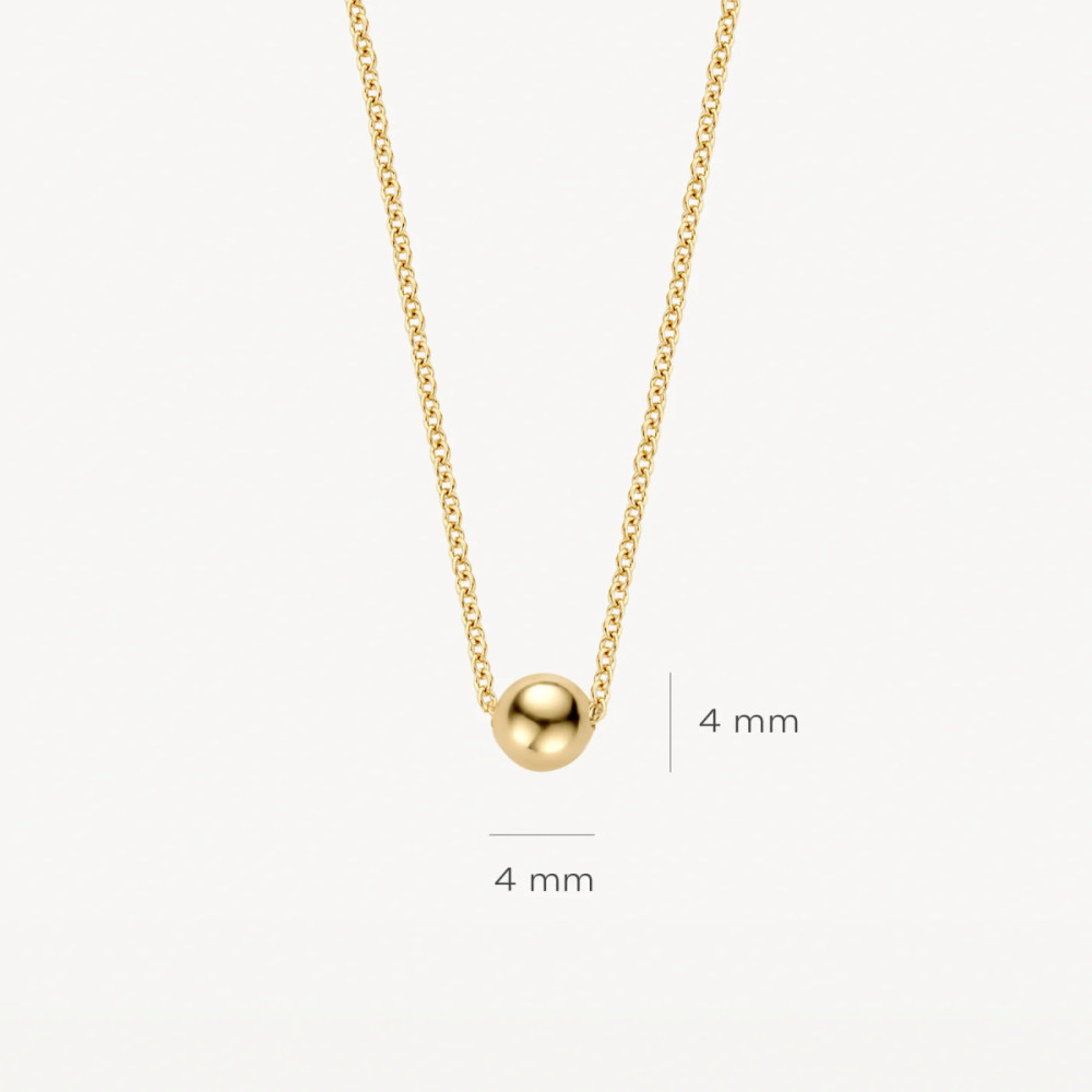 blush-3120ygo-ketting-met-hanger-bolletje-goud-4-mm-lengte-42-cm